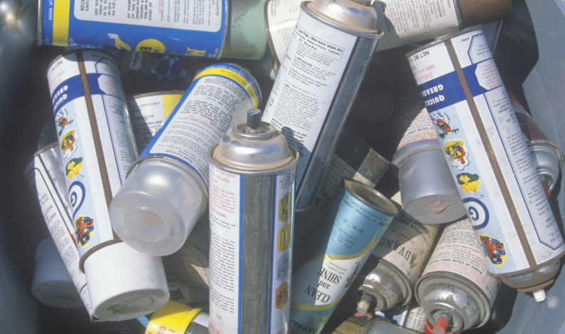 waste aerosol cans image for 2020 RCRA update